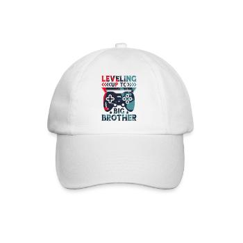 Big Brother Bébé Drôle Promouvoir le jeuFamille Niveau Supérieur - Casquette classique - blanc/blanc - Devant