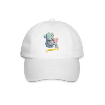 A HUG? - Baseball Cap - white/white - Front