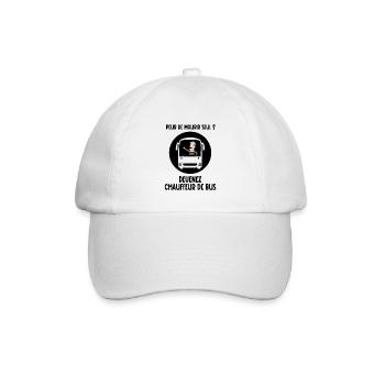peur de mourir seul - Casquette classique - blanc/blanc - Devant