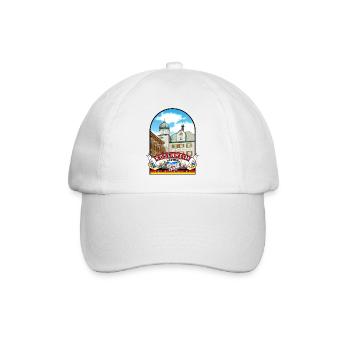 Deutschland Rosenheim Bayern Vintage - Baseballkappe - Weiß/Weiß - Vorne