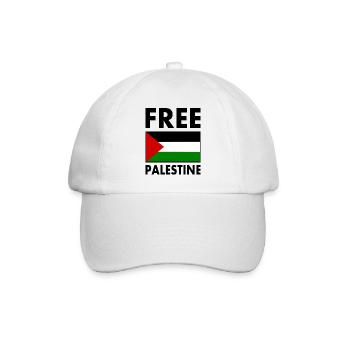 Free palestine - Casquette classique - blanc/blanc - Devant