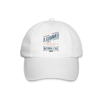Bday Fun Chainsaw Tools Woodworker - Baseball Cap - white/white - Front