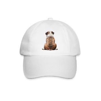 Bouledogue - Casquette classique - blanc/blanc - Devant