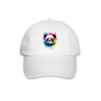 Panda / Animal / Zoo / Bamboo / Wild / Childlike - Baseball Cap - white/white - Front