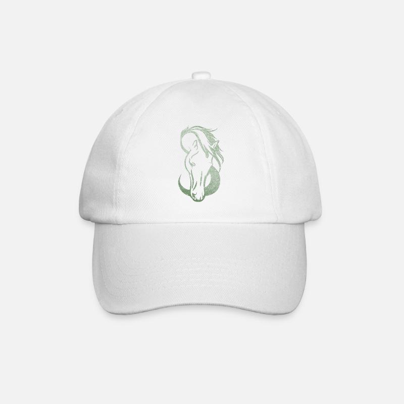 silhouette Cheval amour infini  - Casquette classique - blanc/blanc