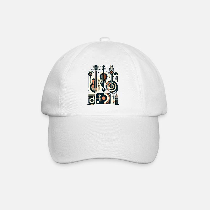 Instruments de musique Art minimaliste - Casquette classique - blanc/blanc