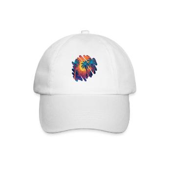 Été Plage mer vacances - Casquette classique - blanc/blanc - Devant