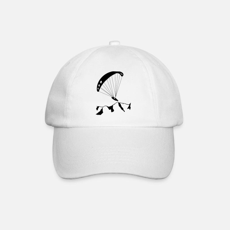 Gleitschirm - Baseballkappe - Weiß/Weiß