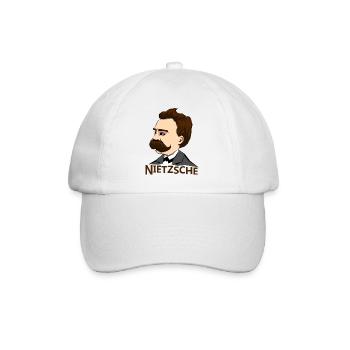 Nietzsche - Baseball Cap - white/white - Front