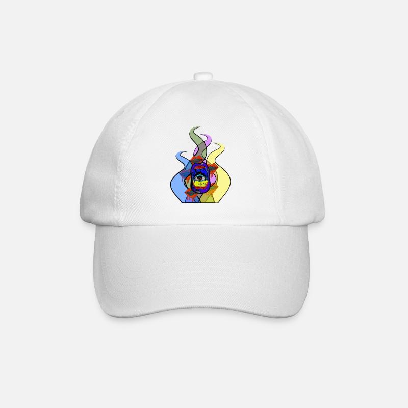 FLAMMES LUCIDES - Casquette classique - blanc/blanc