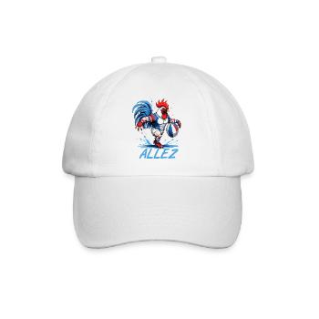 RUGBY FRANCE, sport aux couleurs bleu blanc rouge - Casquette classique - blanc/blanc - Devant