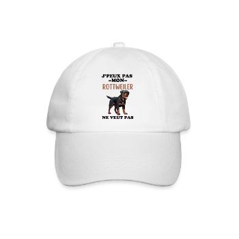 Rottweiler - Casquette classique - blanc/blanc - Devant