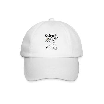 Baltic Sea King-Baltic Sea King Anchor and Seagull - Baseball Cap - white/white - Front