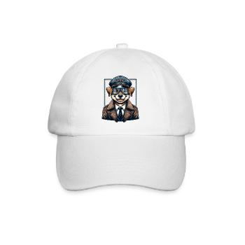 Cute Dog Pilot - Baseballkappe - Weiß/Weiß - Vorne