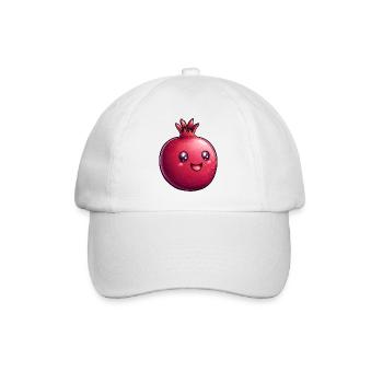 Pomegranate - Baseball Cap - white/white - Front