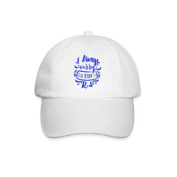 I always carry a stiff Rod - Baseball Cap - white/white - Front