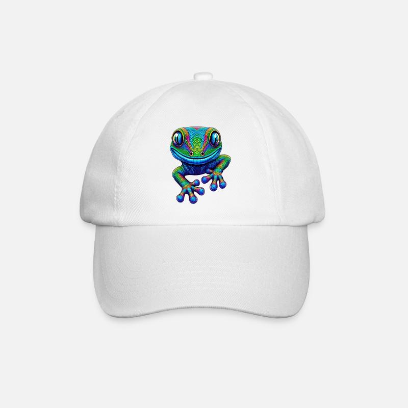 Gecko - Baseballkappe - Weiß/Weiß