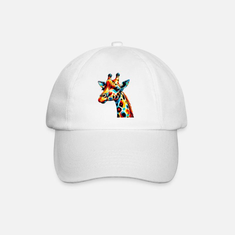 Giraffe - Baseballkappe - Weiß/Weiß
