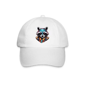 Robot Animal / AI / Mechanized Animals / Comic - Baseball Cap - white/white - Front