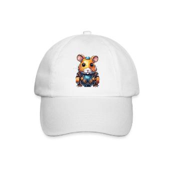 Robot Animal / AI / Mechanized Animals / Comic - Baseball Cap - white/white - Front