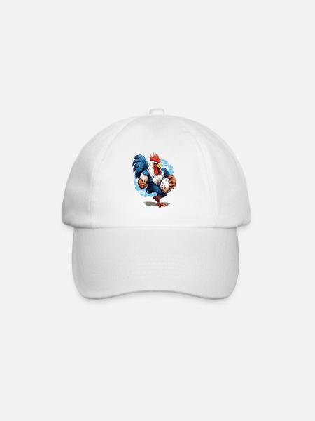 Rugby France Coq Ballon De Rugby Joueur Fan De Sport - Casquette classique - blanc/blanc
