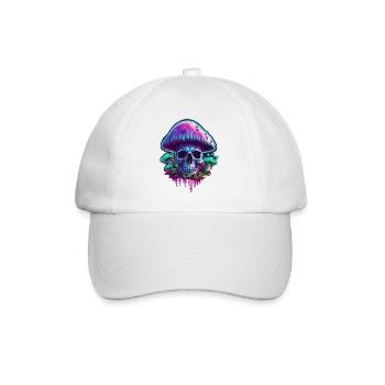 Mushroom / Mushroom / Meadow / Forest / Goa / Psy - Baseball Cap - white/white - Front