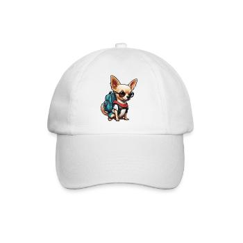 Chihuahua / small dog / animal / tiny / breed - Baseball Cap - white/white - Front
