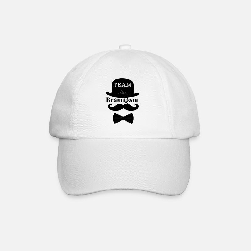 Team Bräutigam - Baseballkappe - Weiß/Weiß