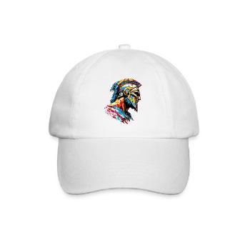 Spartiate / Guerrier / Combattant / Ancien / Sparte - Casquette classique - blanc/blanc - Devant