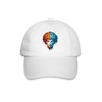 Women Thinking - Baseball Cap - white/white - Front
