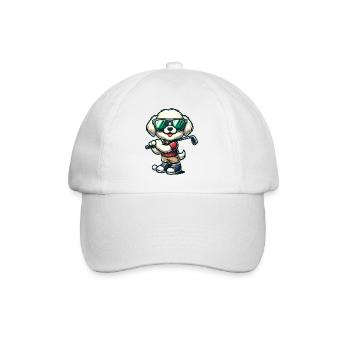 Bolonka Golfeurs Terrain de golf Propriétaires de chiens - Casquette classique - blanc/blanc - Devant