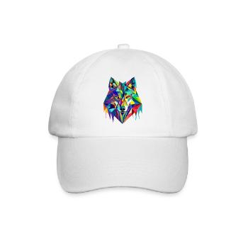 Qui danse avec le loup - Casquette classique - blanc/blanc - Devant