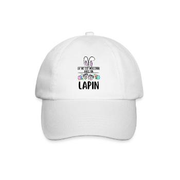 Lapin de pâques - Casquette classique - blanc/blanc - Devant