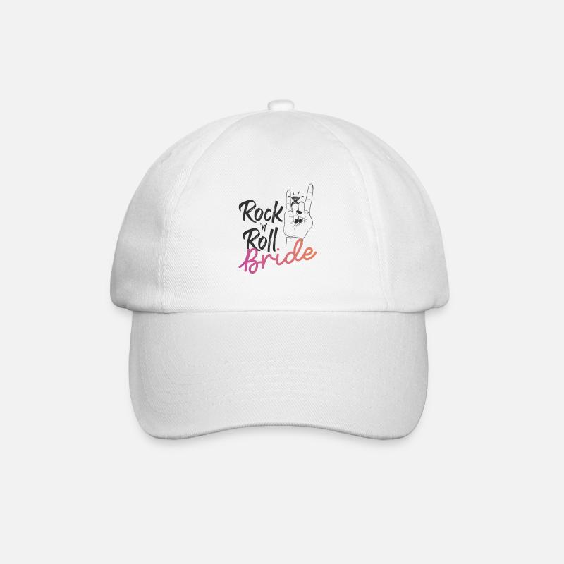 Rock 'n' Roll Bride - Baseballkappe - Weiß/Weiß