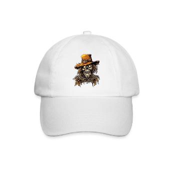 Scarecrow / Harvest Worker / Corn Field / Field - Baseball Cap - white/white - Front