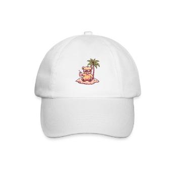 Palmier d’été de l’île aux Ours - Casquette classique - blanc/blanc - Devant