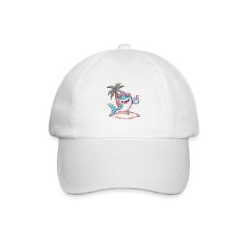 Palmier d’été de l’île aux requins - Casquette classique - blanc/blanc - Devant