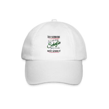 I swear I didn't choose this shit! - Baseball Cap - white/white - Front