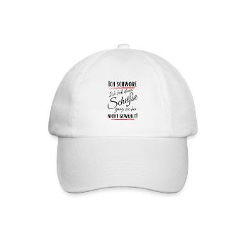 I swear I didn't choose this shit! - Baseball Cap - white/white - Front