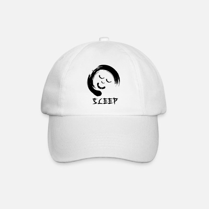 Enzo zen smiley Ensie Sleep - Baseball Cap - white/white