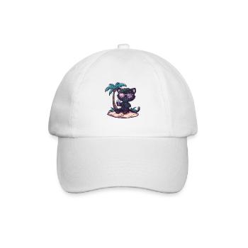 Palmier d’été de l’île Panther - Casquette classique - blanc/blanc - Devant
