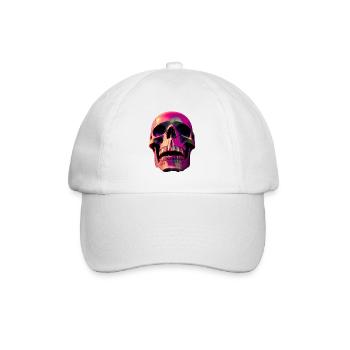 Crâne en rose - Casquette classique - blanc/blanc - Devant