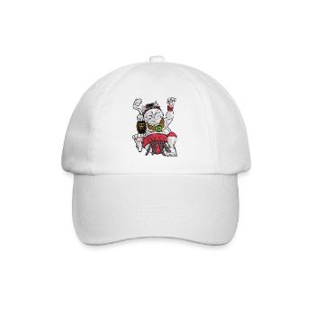 Maneki-neko Sumo - Baseballkappe - Weiß/Weiß - Vorne