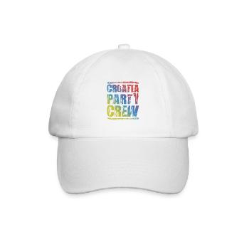 Croatia Party Crew Colorful - Baseball Cap - white/white - Front