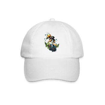 Pélican drôle avec chapeau steampunk - Casquette classique - blanc/blanc - Devant