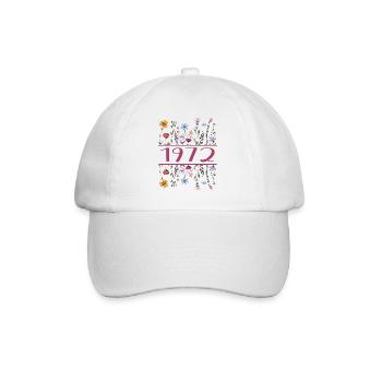 1972 Légendaire Depuis 1972 Anniversaire 1972 Femmes - Casquette classique - blanc/blanc - Devant