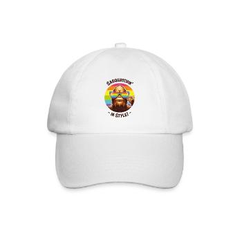 Sasquatchin' avec style - Drôle de Bigfoot - Casquette classique - blanc/blanc - Devant