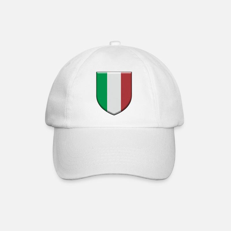 Italien Wappen - Baseballkappe - Weiß/Weiß