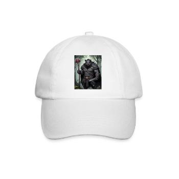 A monstrous behemoth beast a polar bear as fantasy - Baseball Cap - white/white - Front