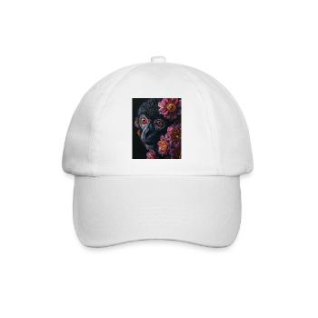 Poster Animal and Flower 9 - Baseball Cap - white/white - Front